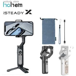 Stabilizers Hohem iSteady X smartphone universal joint 3-axis handheld stabilizer for iPhone 11Pro/Max P40 Samsung YouTube TikTok Q240319