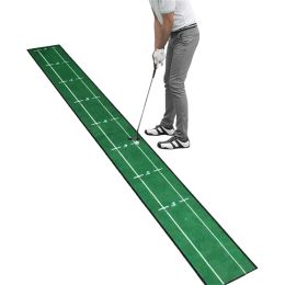 Aids Indoor Golf Putting Green Mat, Golf Putter Training Mat, Home and Office Practice, 28.5x240cm, 30x280cm, THANKSLEE