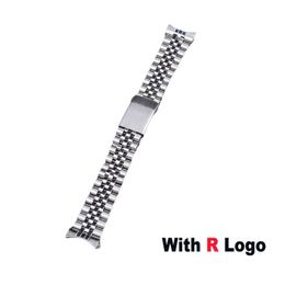 18mm 19mm 20mm 316L Stainless Steel Sliver Gold Jubilee Watch Strap Band Bracelet Compatible For 5 Rolex 220617333T