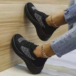 Casual Shoes Fashion Women's Summer Autumn Rhinestone Lace-up Breathable Sports Female Outdoor Platform Large Size 36-43