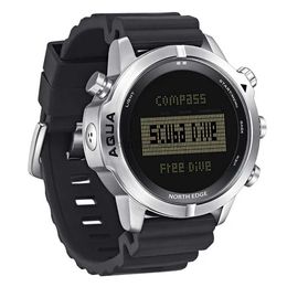Wristwatches Mens Diving Computer Watch Waterproof 100M Smart Digital Free/Diving Watches Barometer Altimeter Compass Temperature Clock 240319