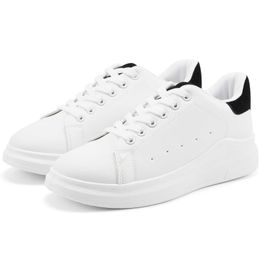 HBP Non-Brand Wholesale China Factory Summer Lace-Up Custom Casual White Canvas Shoes Chunky PU