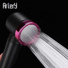Bathroom Shower Heads Artery shower head circular high-pressure water tank with water Philtre water-saving bathroom accessories replacement for shower Y240319