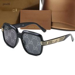 designer sunglasses New Fashionable Trendy Sunglasses, Large Frame, Men's and Women's UV Resistant Glasses 0900