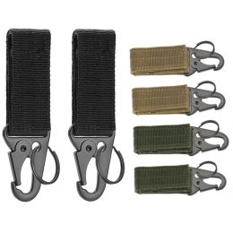 Tools Multifunction Tactical Hanging Nylon Webbing Belt Triangle Outdoor ClimbingCamping Tool AccessoryCarabiner Keychain