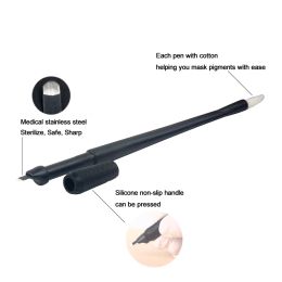 Guns New design silicone handle microblading pen disposable eyebrow microblading pen professional for eyebrow tattooing