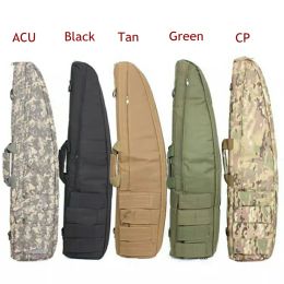 Bags 90cm Hunting Double Rifle Bag Long Gun Bag Paintball Combat Portable Outdoor Shoulder Airsoft Gun Case with 4 Magazine Pouches