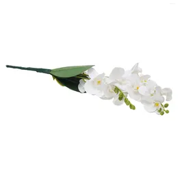 Decorative Flowers Party Decorations Bookstores Cafe Stores 12 Heads Artificial Butterfly Orchid Bouquet For Various Occasions