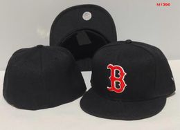 2024 Men's Baseball RED SOX Fitted Hats Classic World Series Hip Hop Sport SOX Full Closed LA NY Design Caps Chapeau 1995 Stitch Heart " Series" " Love Hustle Flowers a0