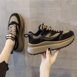 Casual Shoes Women's Fashion Thick Sole Womens Sneakers Versatile Platform Flat Walking Footwear