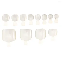 False Nails 600PCS Artificial Toenail Tips Full Cover Nail Toe Decoration DIY Pedicure Supplies For Salon Home Women