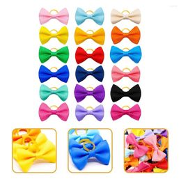 Dog Apparel 50Pcs Grooming Hair Ties Hairbands Puppy Bowtie Pet Hairband Ornaments For Party