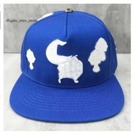 Chromees Hearts Cross Flower Designer Caps Baseball Hearts Mens Blue Black Red Women Hats High Quality Ch Cap Chrom Ua83 107