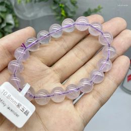 Strand Natural Milky Lavender Amethyst Bracelet Reiki Healing Stone Fashion Jewelry Gift Party Girl Birthday Present 10mm