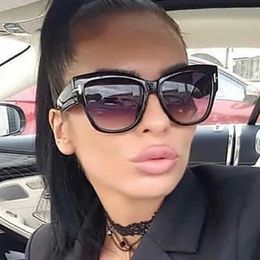 Sunglasses Cat Eye Retro Sunglasses Woman Fashion Vintage Sun Glasses Female Brand Designer Small Frame Sexy Gradient Oculos De SolL2403