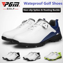 Boots Pgm Waterproof Sneakers Mens Golf Shoes Breathable Fiess Training Golf Shoe Man Nonslip Rotating Golf Trainers