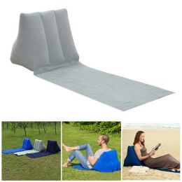 Mat Camping Inflatable Cushion Adults Kid Soft Triangular Mat Rest Lounger Couch Chair Outdoor Picnic Beach Travel Lazy Mat Portable