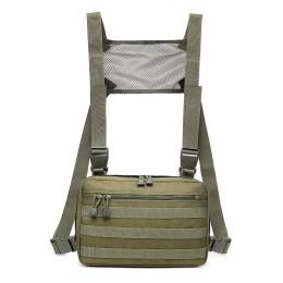Bags Tatcical Chest Rig Pouch Chest MOLLE Shoulder Bag Combat MultiPurpose Military Tactical EDC Pouch Front Pack Vest Backpack