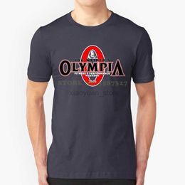 Men's T-Shirts Hot Mr Olympia bodybuilding Fitness New T-Shirt Loose Black Cotton T-Shirts With Hip Hop T-Shirt Printing 240327