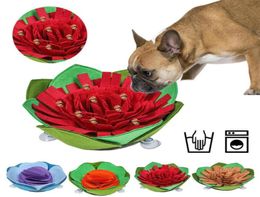 Dog Toys Chews Pet Sniffing Mat Puzzle Snack Feeding Boring Interactive Game Training Blanket Snuffle4076621