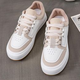 Casual Shoes Women's Colorblock Skate Trendy Lace Up Low Top Round Toe Sneakers All-match Walking Trainers Platform For Women