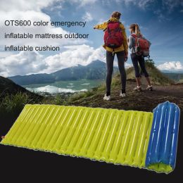 Mat Folding Emergency Inflatable Cushion Waterproof Tent Air Cushion Tearresistant Lunch Hour Cushions Lightweight for Beach Picnic