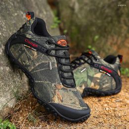 Fitness Shoes 2024 Fashion Camouflage Mens Hiking Large Size 46 Tactical Waterproof Boots Men Outdoor Wearesistant Trekking Sneakers