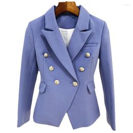 Women's Suits Short Women Clothes Fashion 2024 Spring In Jackets Ladies Thick Fabric Elegant Blazer Gold Button Suit Jacket