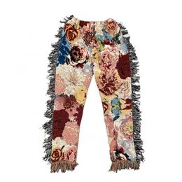 Custom Womens Blanket Pants Floral Tapestri Rug Trousers Us Plus Size Women Super Soft Premium Woven