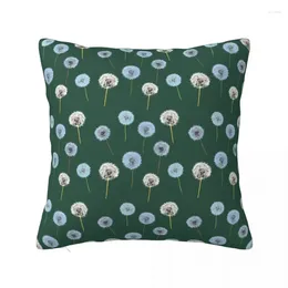 Pillow Cover Dandelion Custom DIY White Green Kawaii Case For Sofa Car Home Decor Pillowcases