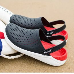 Slippers Men's Beach Shoes Garden Clogs Sandals New Men Casual Shoes EVA Lightweight Slippers for Men Women Unisex Sandals Flip Flop Male