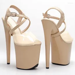 2024 PU Laijianjinxia Fashion 20 cm/8 pollici sandali superiori sexy piattaforma ad alta piattaforma di tacco ad alto tacco da donna moderni scarpe da ballo moderno 170 93 604