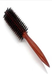 Pro Portable Protective Curly Hair Comb Round Brush Wood Handle Bristle Antistatic Hairdressing For SalonHome8706585