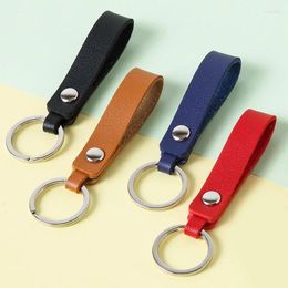 Keychains Fashion Car Key Chain Simple And Exquisite Couple Leather Handmade Keychain K5059