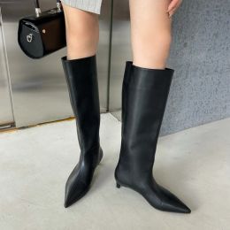 Boots Winter Women Knee High Heels Chelsea Boots 2023 Designer Party Sexy Pumps High Boots Ladies Shoes Motorcycle Snow Botas zapatos