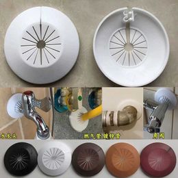 Kitchen Faucets 2 piece plastic wall hole channel covers shower faucet angle valve pipe stopper decorative cover attachments kitchen faucet accessories 240319