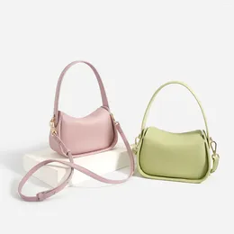 Evening Bags Leather Women's Small Tote Bag Female Shoulder High Quality Ladies Crossbody Fashion Elegant Handbags Pink 2024