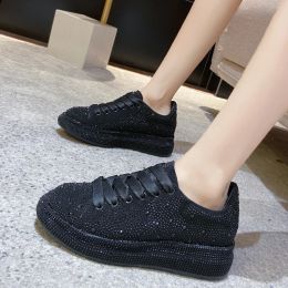 Shoes NEW Women Sneakers with Sparkles Shoes Woman Luxury Platform Woman Sport Shoes Womens Trainers Rhinestone Fashion Casual Sneaker