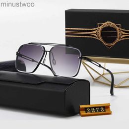 Vintage Sunglasses Rimless Square Womens Sun Glasses Fashion Designer Shades Luxury Golden Frame Uv400 Gradient Dita Mach Mix ZFAV