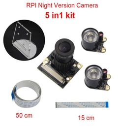 Raspberry Pi 3 Camera Focal Adjustable Night Vision Camera Module IR Sensor Light Acryclic Holder FFC for Raspberr4251178