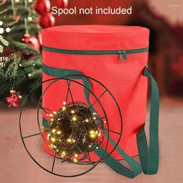 Storage Bags Light Bag Capacity Christmas Lights With Zipper Closure Handle Dust-proof Organizer For Holiday Gift