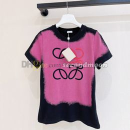 Women Summer Breathable Tees Cotton Fabric T Shirt Designer Print T Shirts Short Sleeve Tee