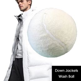 White Tennis Wash Ball for Down Jackets Machine Wash High Quality Grade Tennis Balls Pack of 3/6 240304