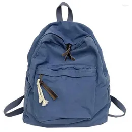 School Bags DOME Vintage Washed Canvas Backpack Harajuku Couple College Student Outdoor Travel Bag