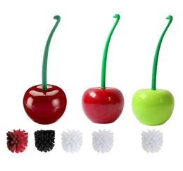 Toilet Brushes Holders Creative Toilet Brush Set CherryApple shape Brush Lovely Cute Scrub Thick Head Thoroughly Clean commode Wi6585843