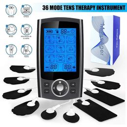 Tens Muscle Stimulator 36 Mode Electric EMS Body Massage Digital Slimming Machine Massager Relaxation 240311
