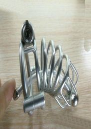 Sex Toys For Man Bdsm Products Devices titanium Steel Catheters & Sounds Cage Penis Ring locked Prevent Masturbation3071698