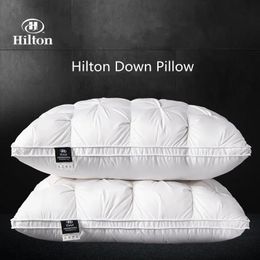 Pure Cotton High-End Down Pillow 5-Star el Quality 240309