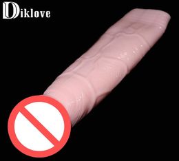 realistic penis sleeves enlargement solid head extend penis extender sex products for man sex toy8932944