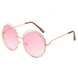 New Wild Fox Internet celebrity large frame sunglasses, round frame women's sunglasses, genuine film sunglasses, flat lenses